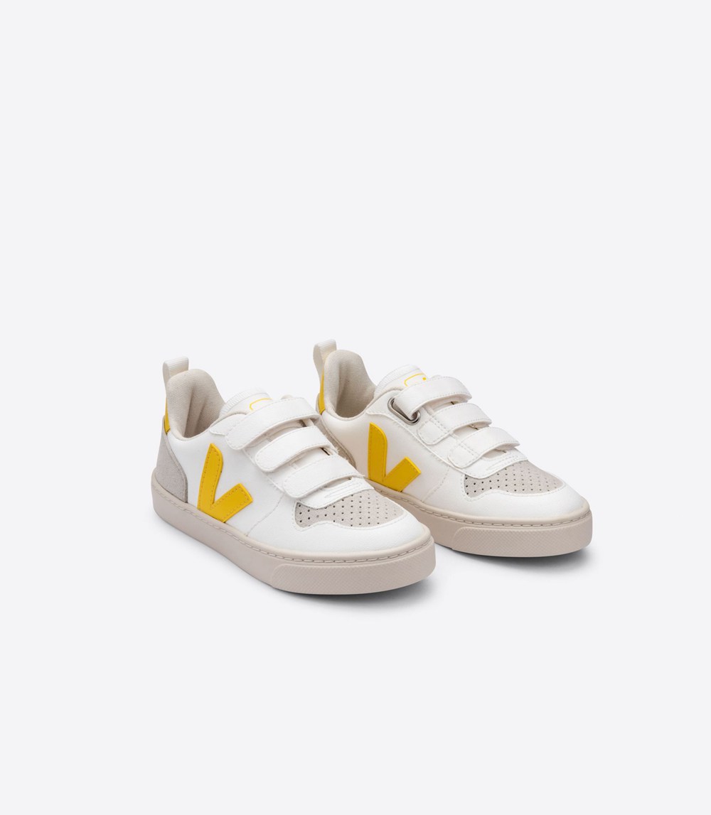 Veja Sneakers Barn - V-10 Velcro Cwl - Vita - 485761-WJQ